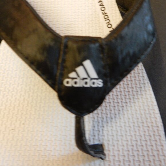 Womens Size 10 Adidas Terrex Cloudfoam One Y Flip-Flop Black and White - Picture 5 of 8